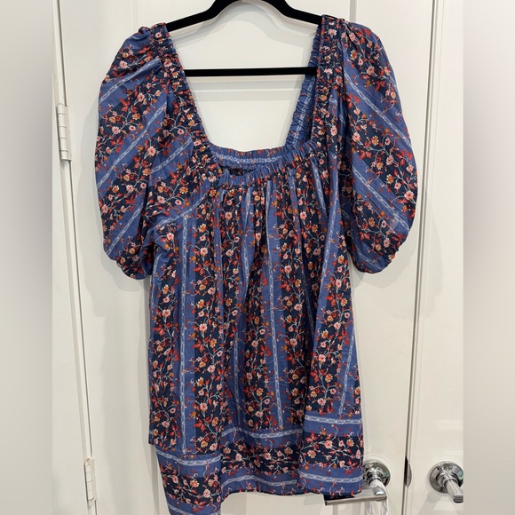 Free People Tops - Free People Floral Blue Women's Top